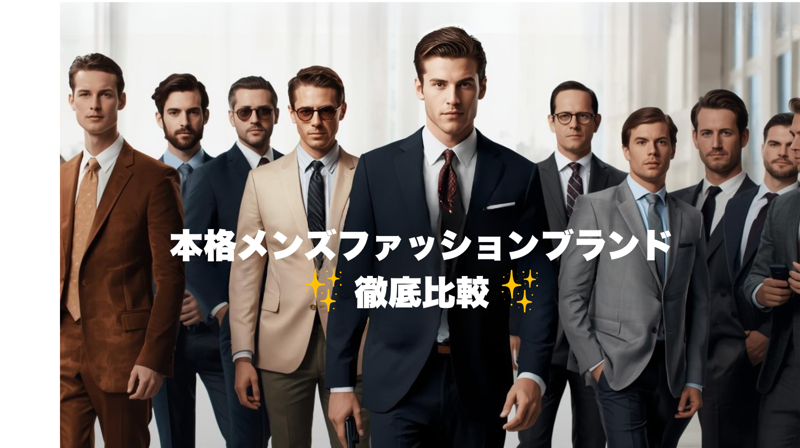 本格メンズファッションブランド徹底比較注目ブランド